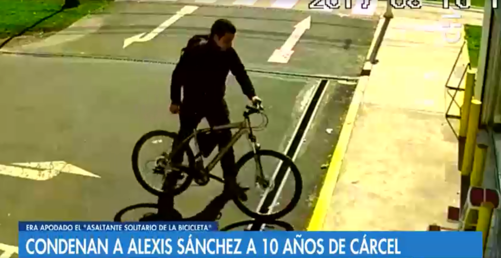 Lo acusó un excompañero: condenan a Alexis Sánchez Pérez, el 'asaltante solitario de la bicicleta'