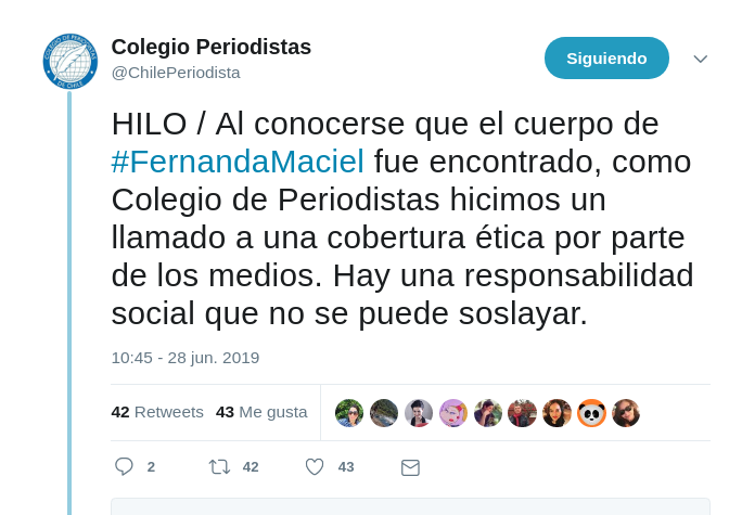 Critican a TVN por revelar presunto perfil psicológico de Fernanda Maciel