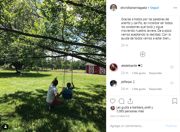 Esposo de Javiera Suárez publicó foto con Pedrito Milagros conmovedor mensaje