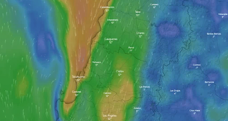 Tomar precauciones: alerta preventiva en el Bío Bío advierte fuertes vientos y tormentas eléctricas