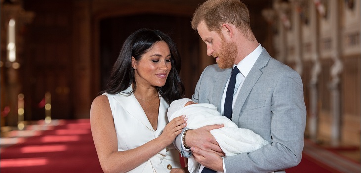 La tierna imagen de Archie con que el príncipe Harry y Meghan Markle celebraron el Día del Padre