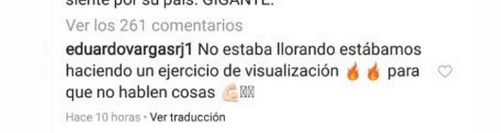 explicacion de eduardo vargas por su fotografia llorando
