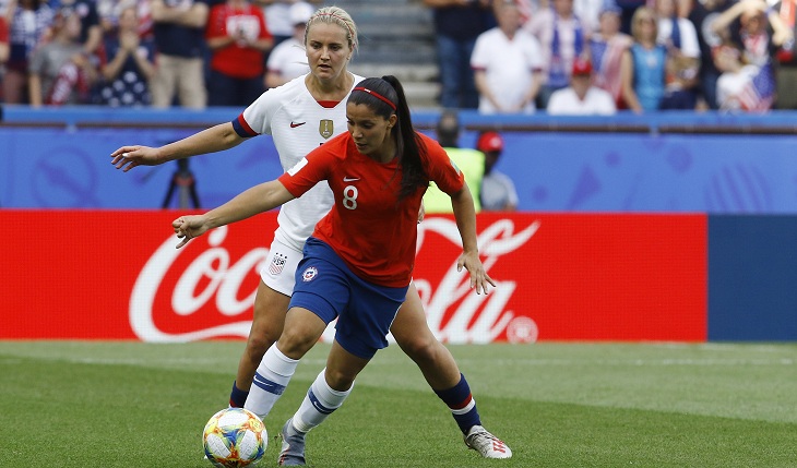 karen araya en mundial de francia