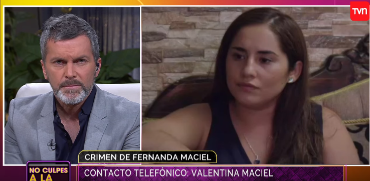 Hermana de Fernanda Maciel se descargó en No Culpes a la Noche: 