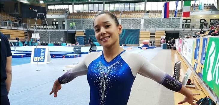 La historia de esfuerzo de gimnasta chilena que divide su tiempo entre el deporte y la crianza