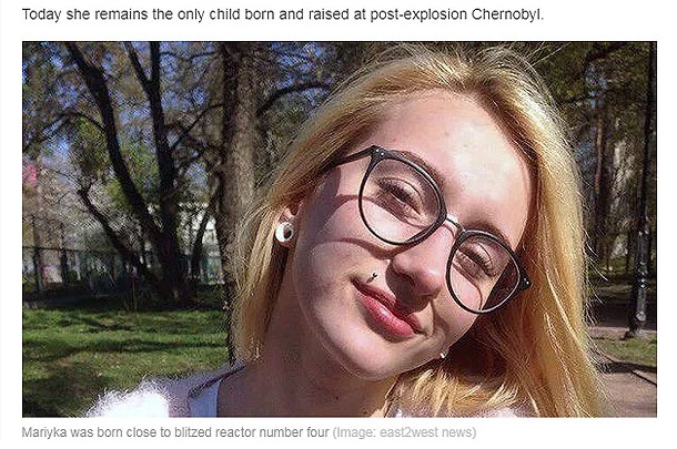 mariyka, la única niña que nació y creció en Chernobyl