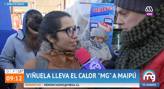 El comentario sobre 'Mucho Gusto' de una transeúnte que descolocó a Viñuela durante móvil