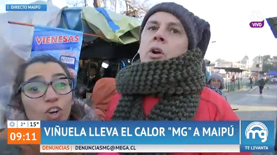 El comentario sobre 'Mucho Gusto' de una transeúnte que descolocó a Viñuela durante móvil