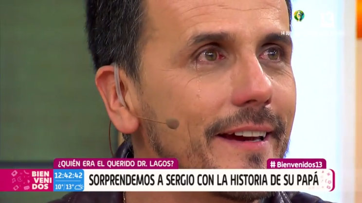 Sergio Lagos se quebró al ser sorprendido con especial nota sobre su padre en Bienvenidos