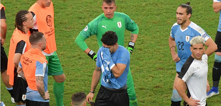 El desolador llanto de Luis Suárez tras eliminación de Uruguay en Copa América frente a Perú