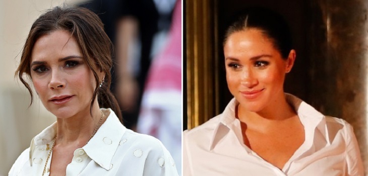 Meghan Markle y Victoria Beckham dan clase de estilo propio pese a coincidir en elección de vestido