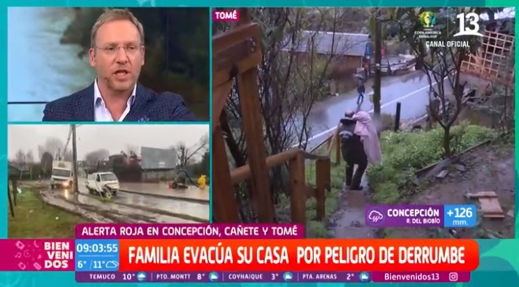 derrumbe en casa de tomé bienvenidos