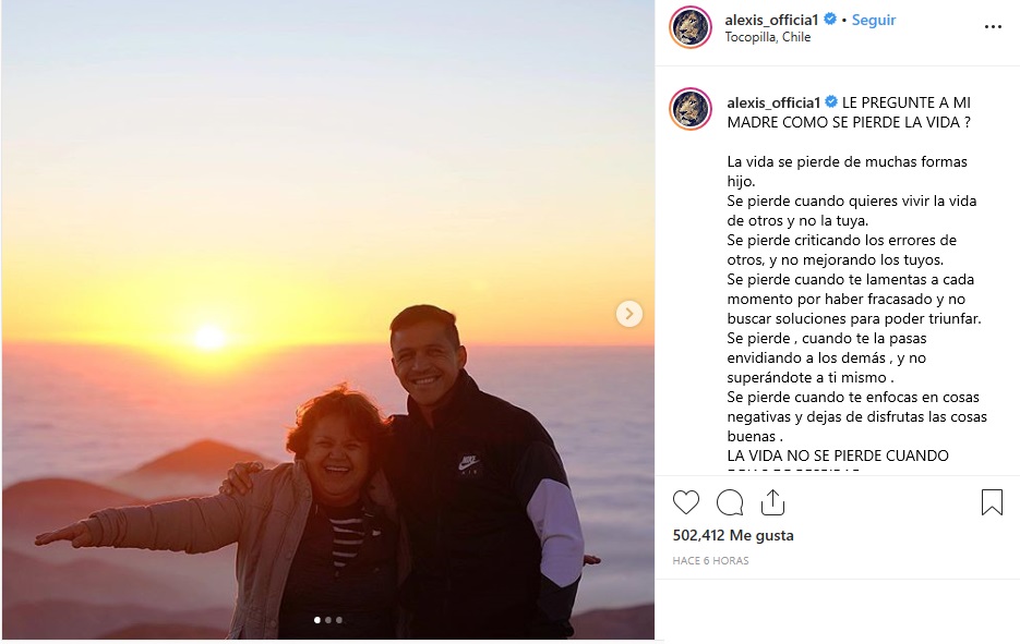 Alexis Sanchez | Instagram