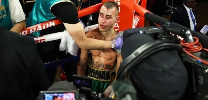 Captan dramático momento de boxeador ruso que murió tras una pelea: 