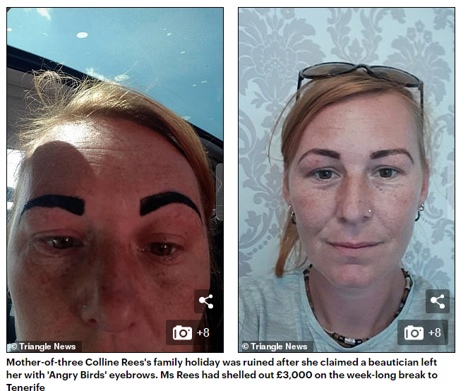 madre con cejas a lo angry birds