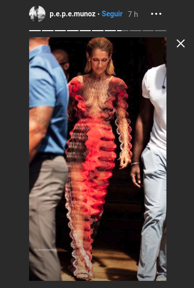 Celine Dion se roba todas las miradas en París con vestido 3D