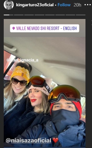 Arturo Vidal disfruta de sus vacaciones junto a su novia colombiana: el lugar elegido fue Chile