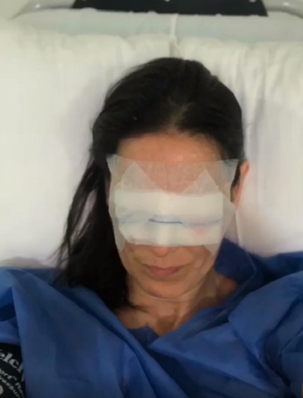 adriana barrientos despues de la operación