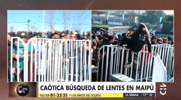 Caos en Maipú por lentes para ver el eclipse solar 2019