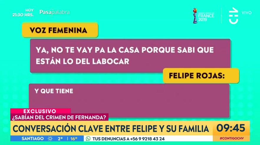 escuchas telefónicas de felipe rojas