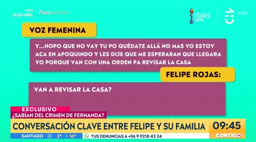 escuchas telefónicas de felipe rojas