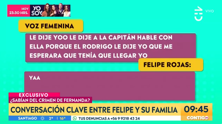 escuchas telefónicas de felipe rojas