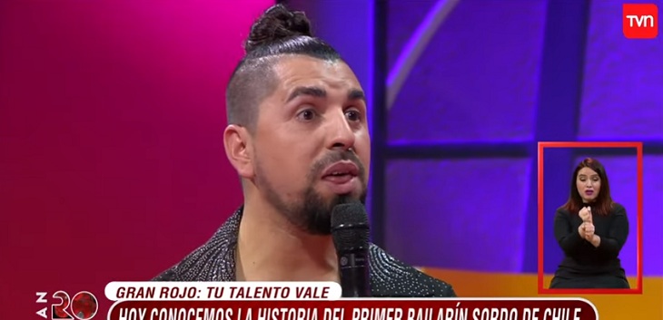 El 'Gran Rojo' presentó al primer bailarín sordo de Chile: televidentes aplaudieron su historia