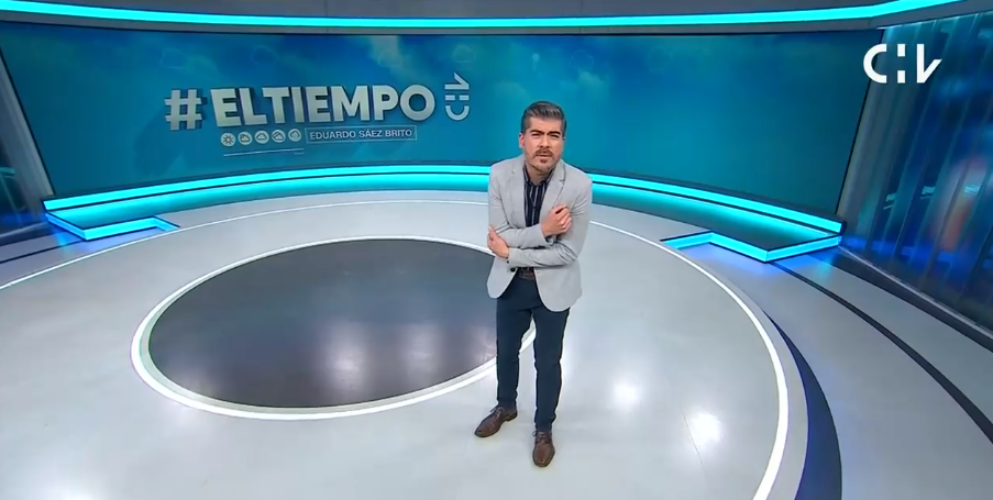 La broma sobre Catalina Pulido que Eduardo Sáez ocupó para dar el pronóstico del tiempo en CHV