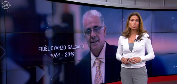 Carolina Escobar se emocionó en pleno noticiero de TVN tras homenaje a Fidel Oyarzo