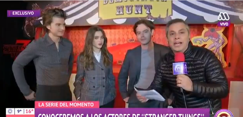 La confusión de José Miguel Viñuela con los actores de Stranger Things en plena entrevista