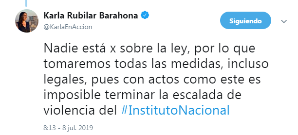 Mensaje del presidente de estudiantes del Instituto Nacional desata polémica: "Matar a Alessandri"