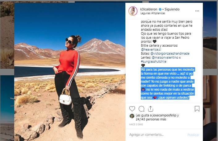 Kel Calderón criticada por su atuendo
