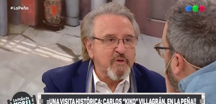 Carlos Villagrán visito telefe