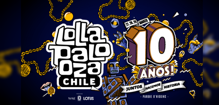 Lollapalooza Chile anuncia fecha para su edición 2020 e inicio de venta de entradas