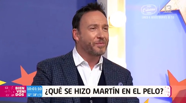martín cárcamo se tiñó el pelo