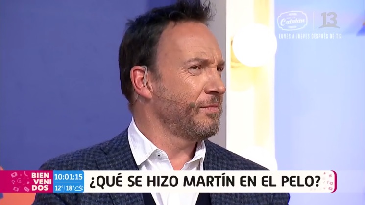 martín cárcamo se tiñó el pelo