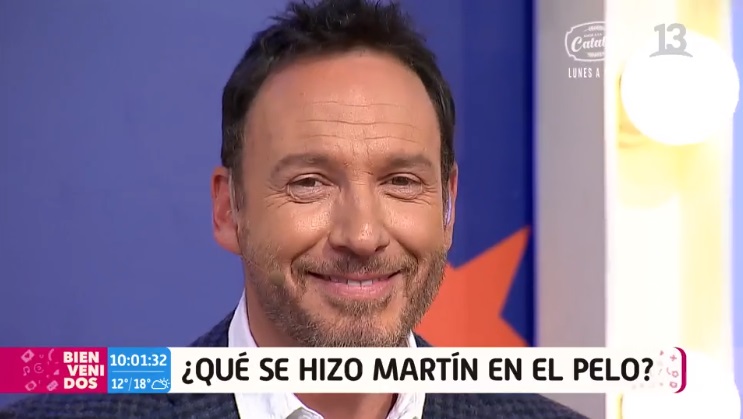 martín cárcamo se tiñó el pelo