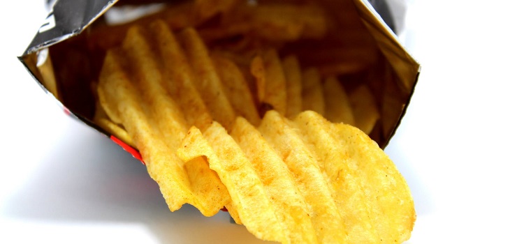 exceso de aire en papas fritas
