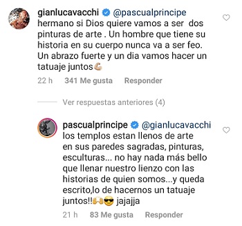 pascual se comparó con gianluca vacchi