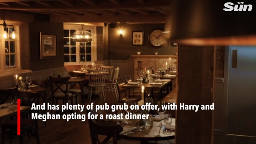 Harry y Meghan "compensaron" sus polémicas vacaciones y fueron a cenar a modesto pub junto a Archie