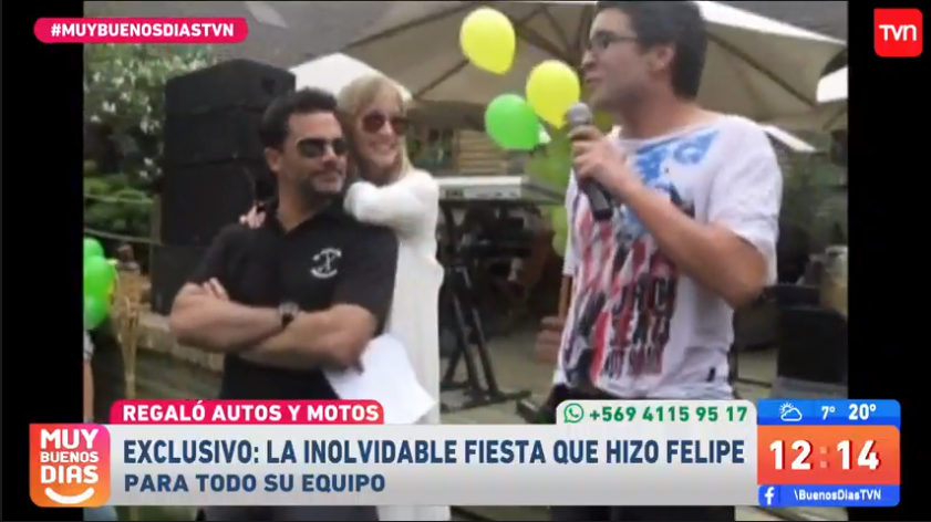 Leo Jeria recordó fiesta de Camiroaga con equipo del matinal de TVN y mapa que dibujó para llegar