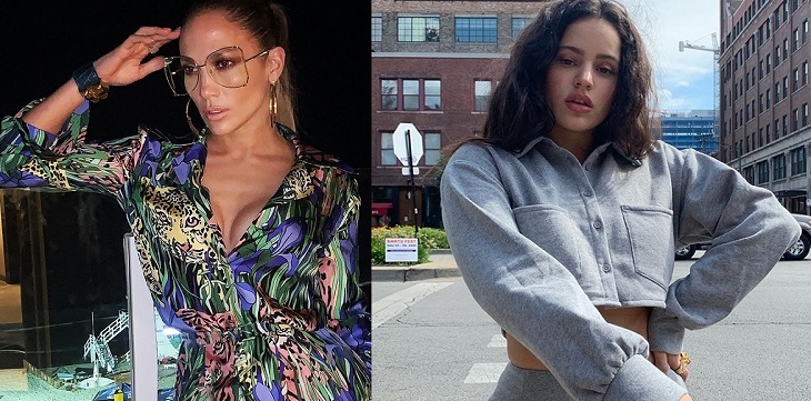 Las zapatillas de Rosalía que están inspiradas en famoso vestido de Jennifer López: ya se agotaron