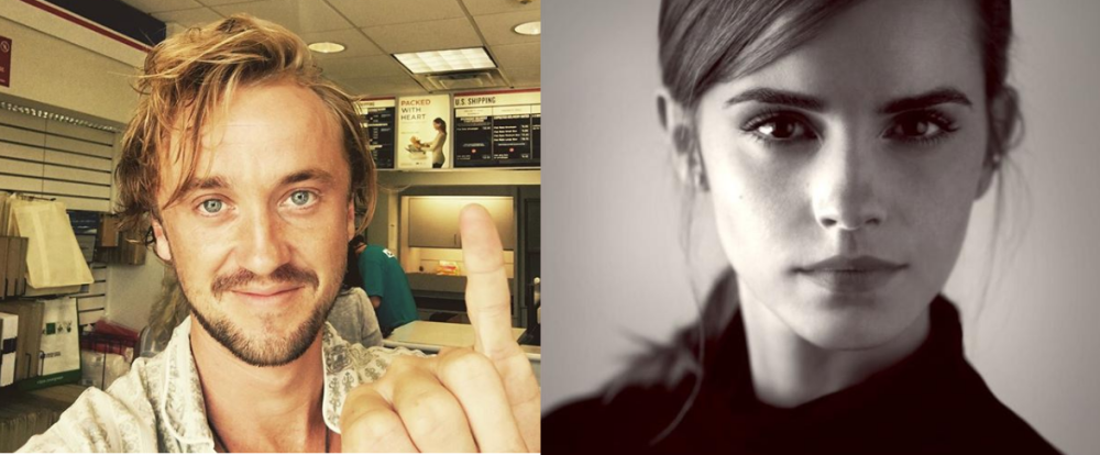 ¿Romance? La foto en pijama de Emma Watson y Tom Felton que causó euforia entre sus seguidores