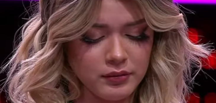 El error de Millaray Mandiola en show del Gran Rojo que la dejó llorando: se equivocó en la letra