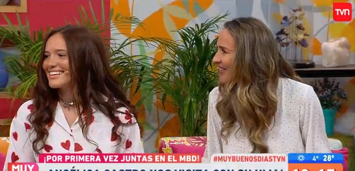 angelica castro y su hija laura en matinal de tvn