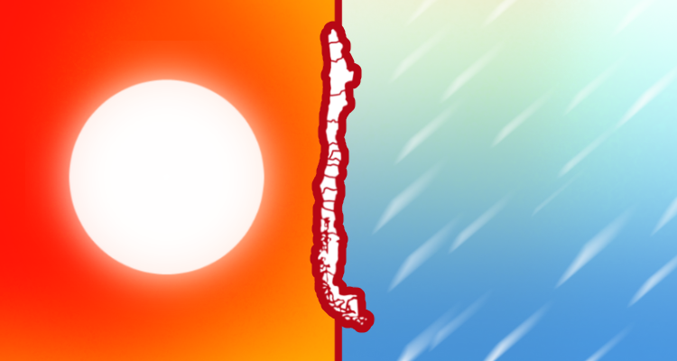 Pronósticos totalmente opuestos en Chile: se esperan hasta 37ºC en el norte y nieve en el sur