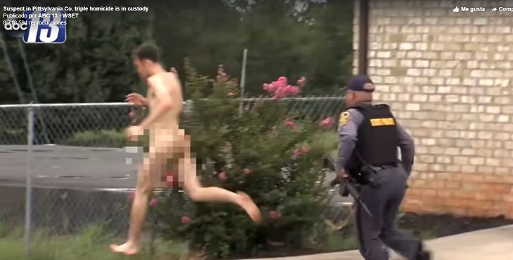 bernard escapando de los policias