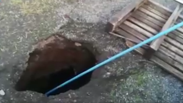 Descubre origen de socavón que alertó en Osorno: era una fosa séptica construida hace más de 60 años