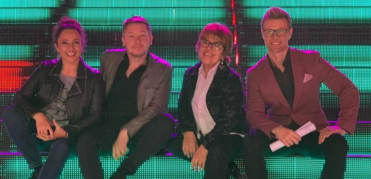 claudia miranda y el resto de jurado del gran rojo