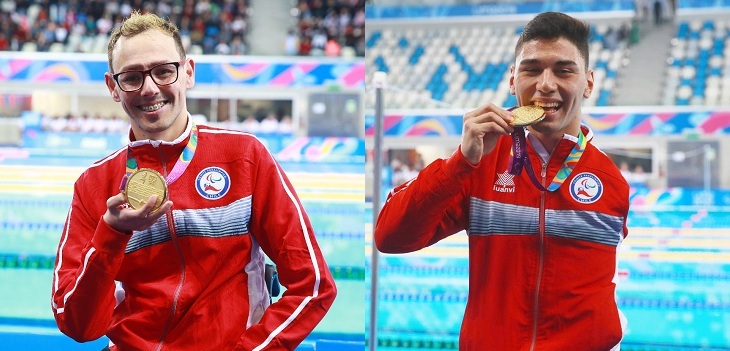 Juegos Parapanamericanos: Alberto Abarza y Vicente Almonacid consiguieron nuevos oros en la natación